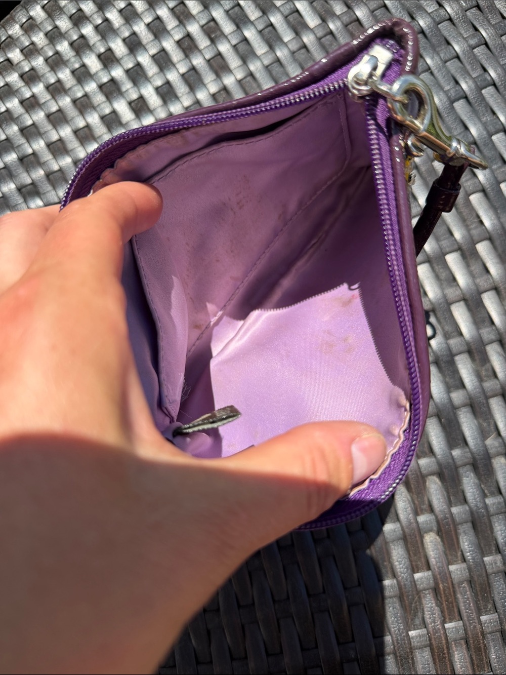 Rare Coach Signature Poppy Chan "Violette" Wristlet [limited edition] - Picture 5 of 6